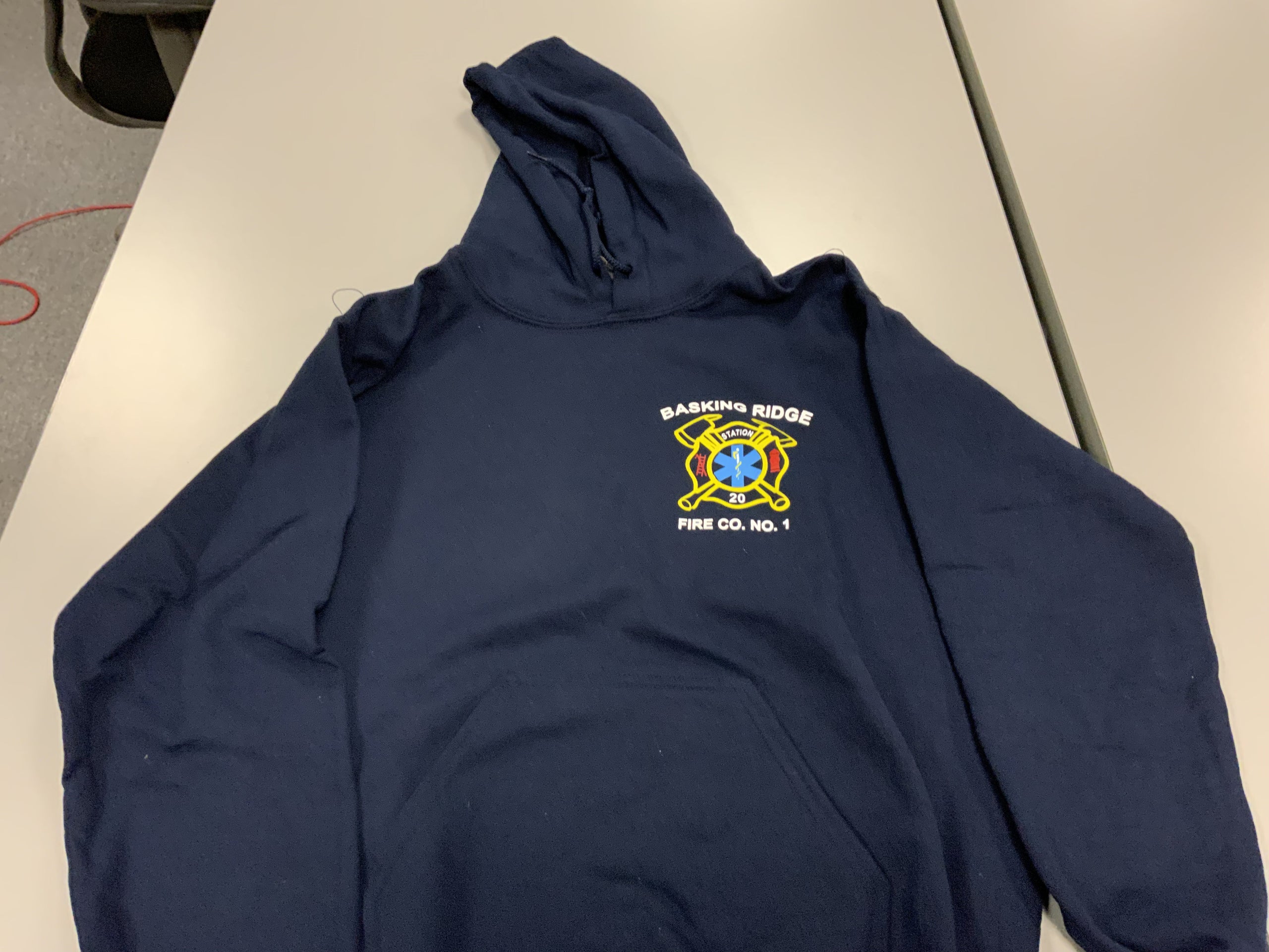 Hoodie Navy EMS Basking Ridge Fire Company No. 1 Inc